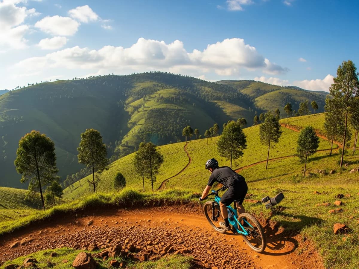 Synthetic illustration of an East African highland ride